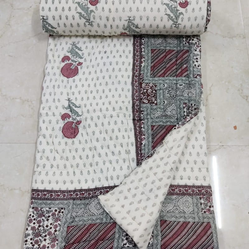 Jaipuri Rajai - Cotton Quilt