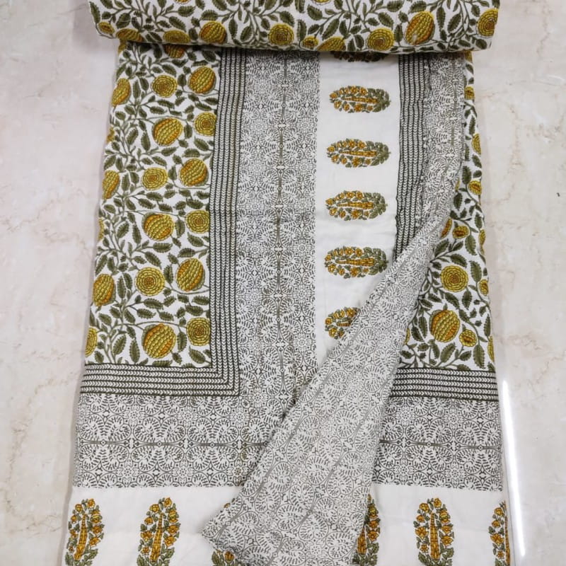Jaipuri Rajai - Cozy Cotton Quilt