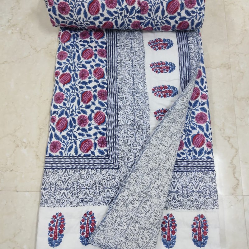 Jaipuri Rajai - Cozy Cotton Quilt